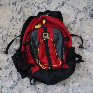 MoutainSmith Red Backpack with Black and Yellow Accents